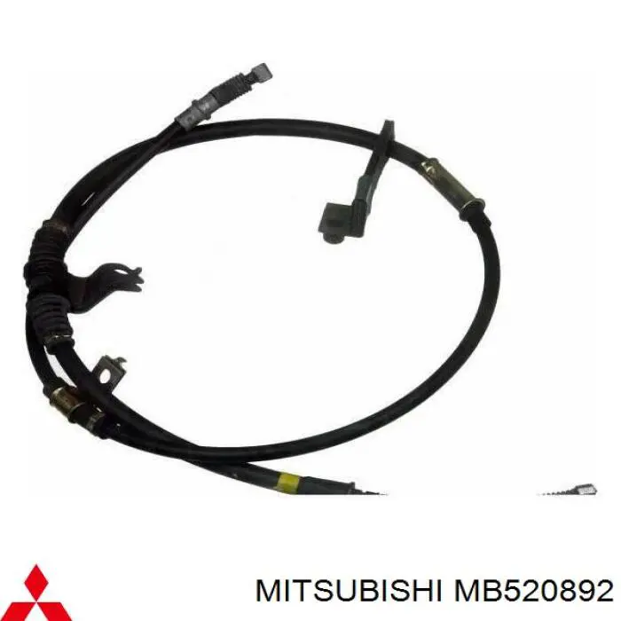 MB520892 Mitsubishi трос ручного гальма задній, лівий