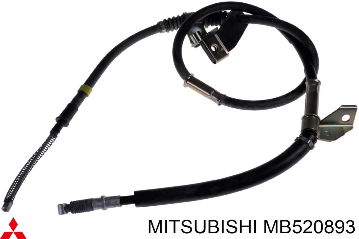 MB520893 Mitsubishi трос ручного гальма задній, правий
