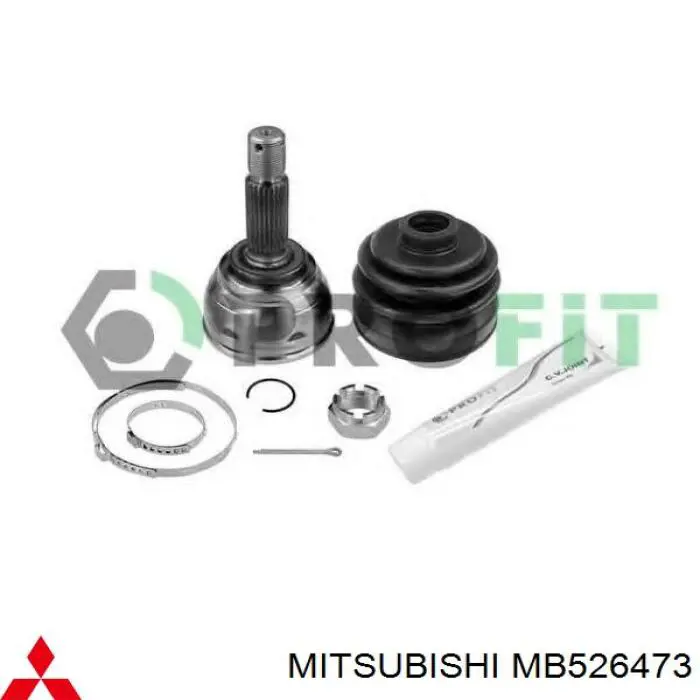 ШРУС зовнішній передній, правий Mitsubishi MB526473 ціна, від 30.32 USD
