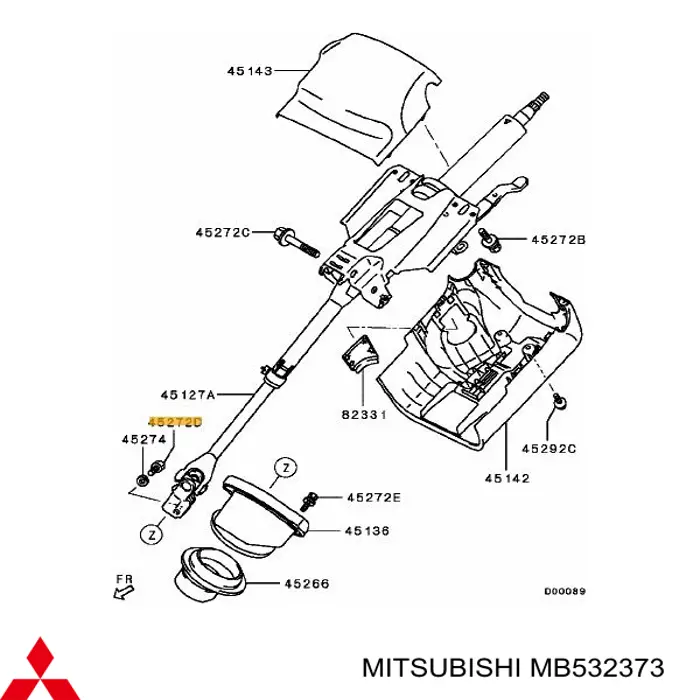  Mitsubishi MB532373 ціна, від 2.66 USD