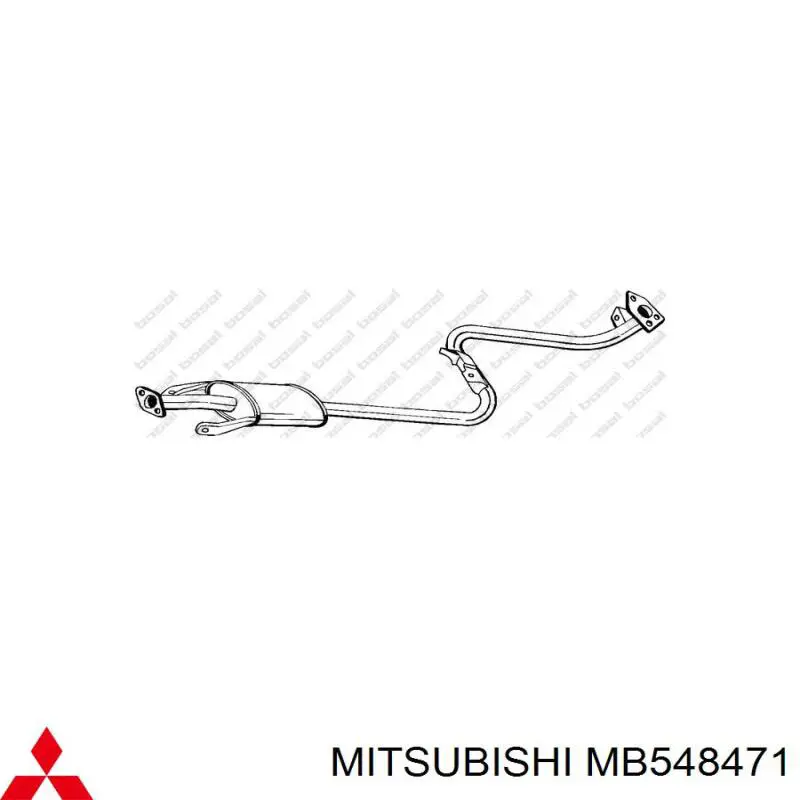Глушник Mitsubishi MB548471 ціна, від 47.32 USD