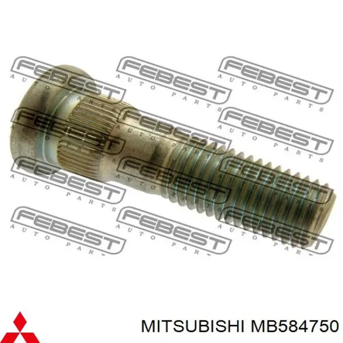 Шпилька колісна, задня Mitsubishi MB584750 ціна, від 1.99 USD