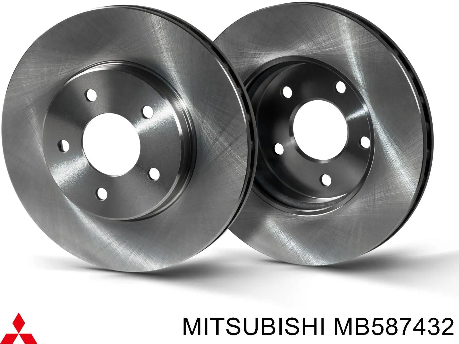 MB587432 Mitsubishi диск гальмівний задній