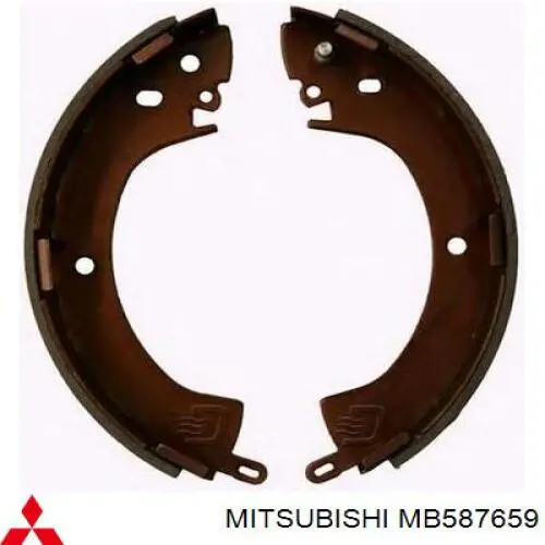MB587659 Mitsubishi Колодки гальмівні задні, барабанні