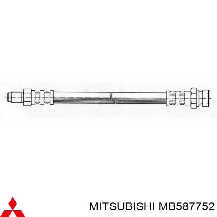 Шланг гальмівний MB587752 Mitsubishi