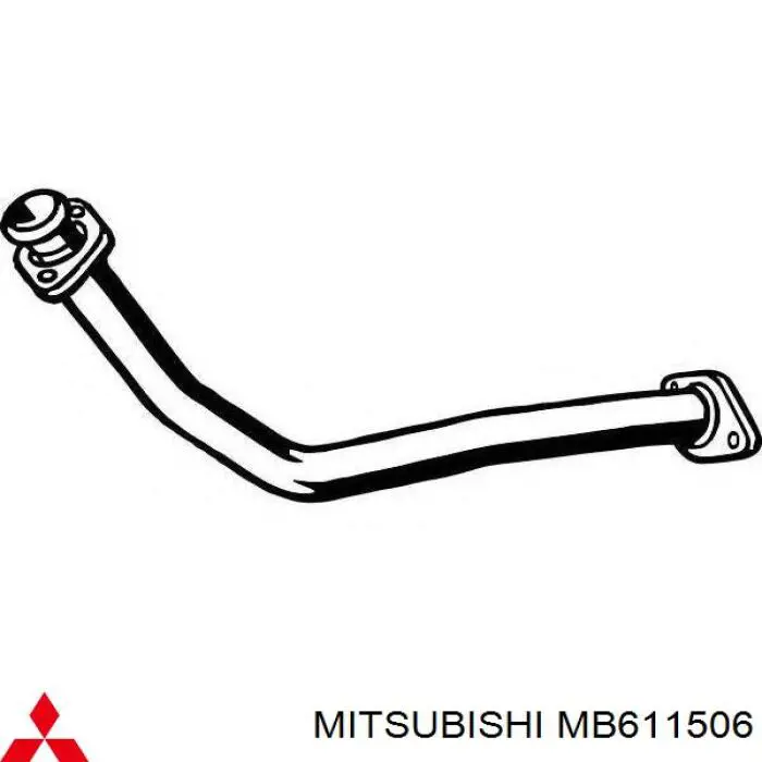 Труба приймальна (штани) глушника, передня MB611506 Mitsubishi