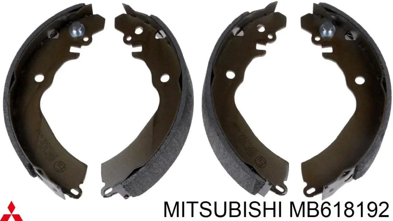 Купити MB618192 Mitsubishi Колодки гальмові задні, барабанні