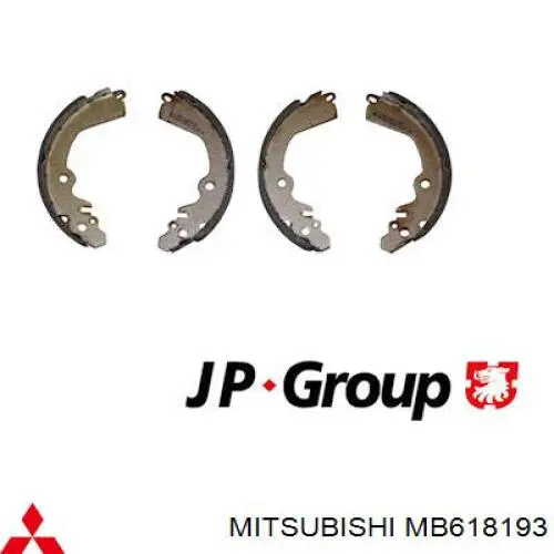 Колодки гальмові задні, барабанні Mitsubishi MB618193 ціна, від 20.68 USD