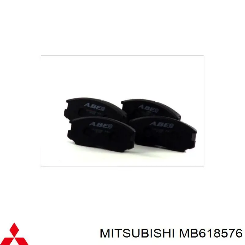 Колодки гальмівні передні, дискові MB618576 Mitsubishi