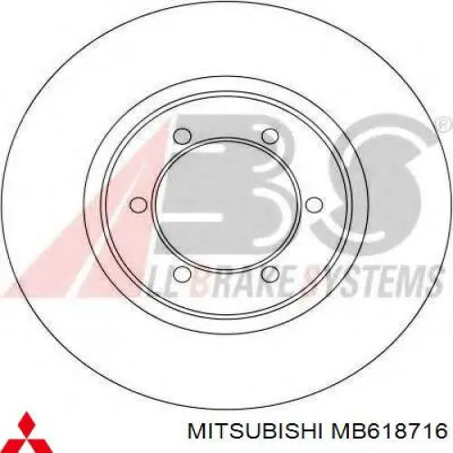 Купити MB618716 Mitsubishi Ротор гальмівний