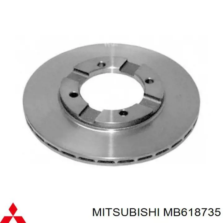 Диск переднього гальма Mitsubishi MB618735 ціна, від 11.34 USD