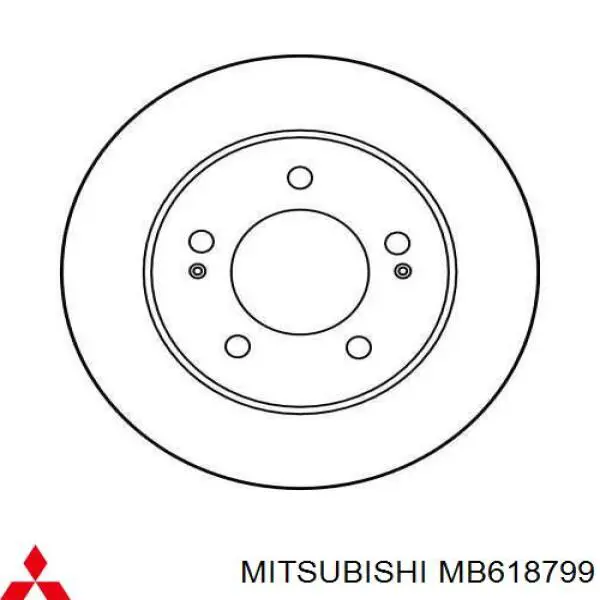 MB618799 Mitsubishi диск гальмівний передній