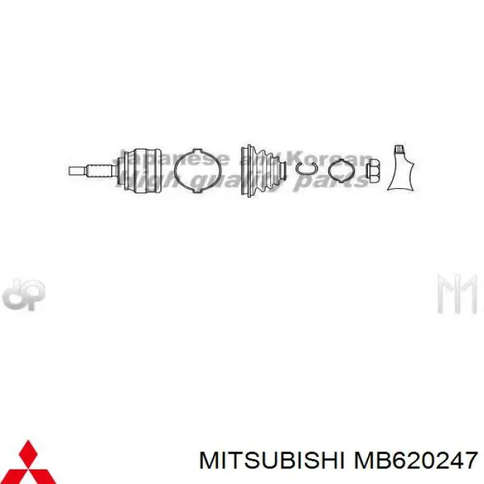 ШРУС зовнішній передній MB620247 Mitsubishi