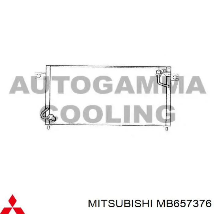 Радіатор кондиціонера MB657375 Mitsubishi