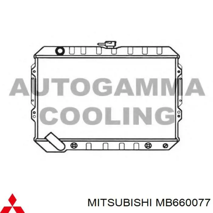 MR481793 Mitsubishi радіатор охолодження двигуна