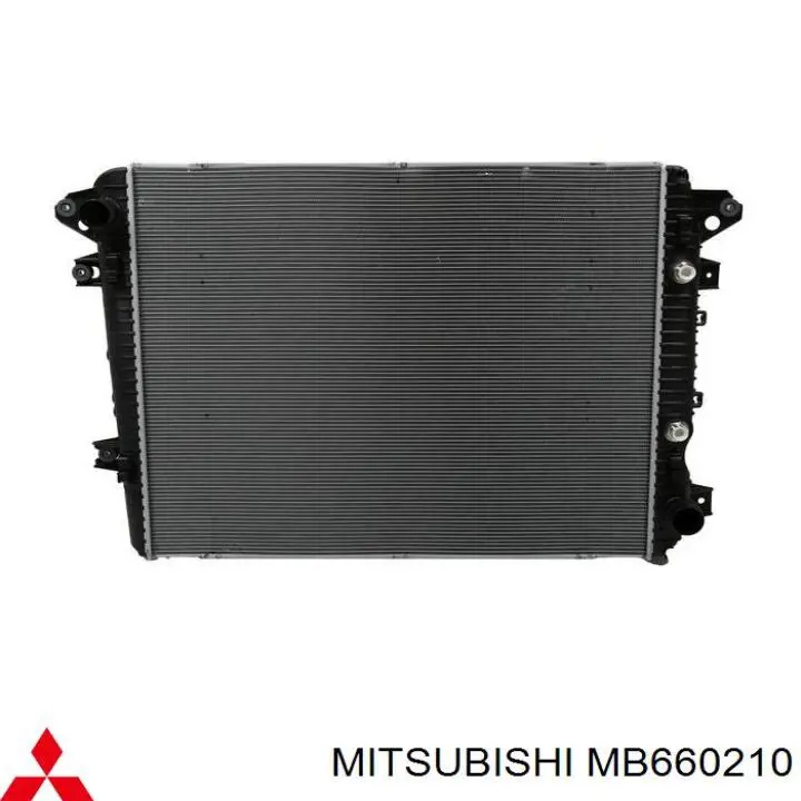 MB660210 Mitsubishi Радіатор охолодження двигуна