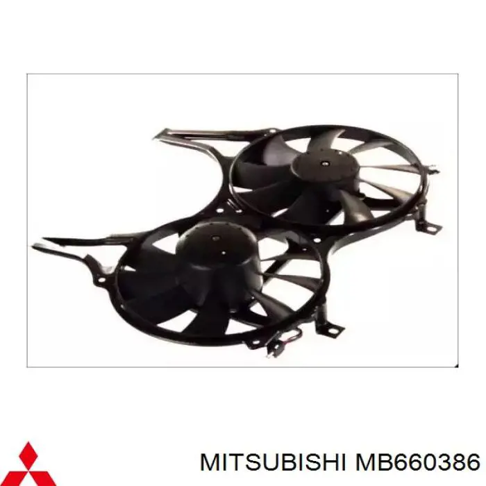 MB660386 Mitsubishi радіатор охолодження двигуна