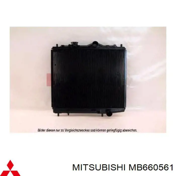 Радіатор охолодження двигуна MB660561 Mitsubishi