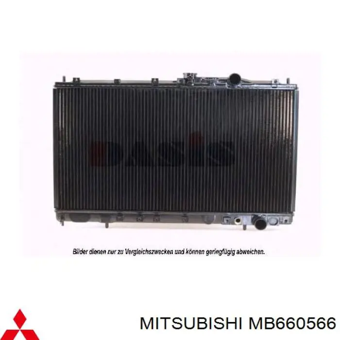 Радіатор MB660566 Mitsubishi
