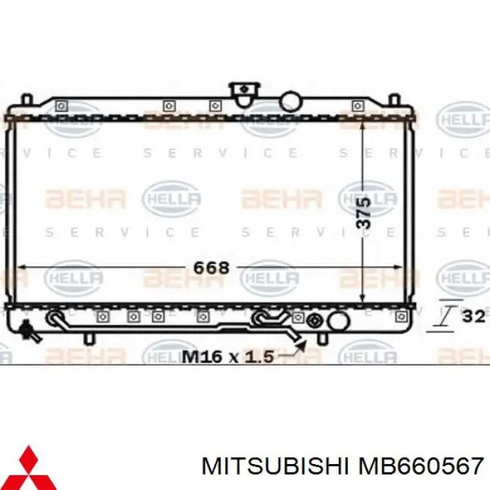 Радіатор основний Polcar 5217085 ціна, від 47.18 USD
