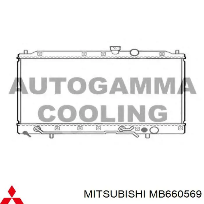 MB660569 Mitsubishi радіатор охолодження двигуна