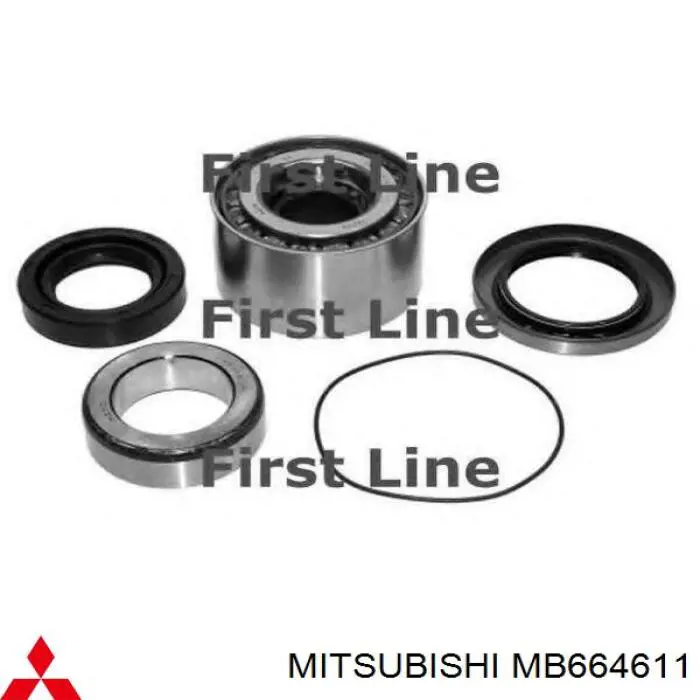 Підшипник задньої ступиці MB664611 Mitsubishi
