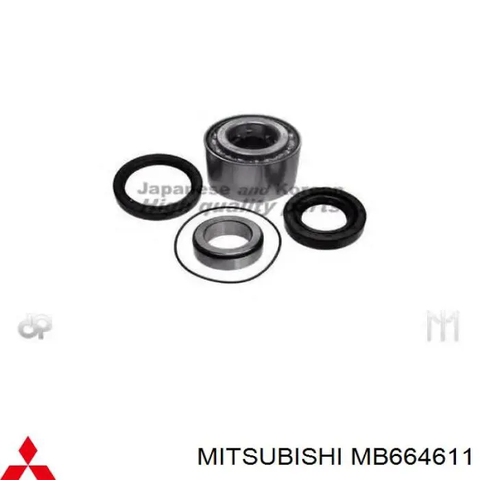 Підшипник маточини задньої Mitsubishi MB664611 ціна, від 28.69 USD