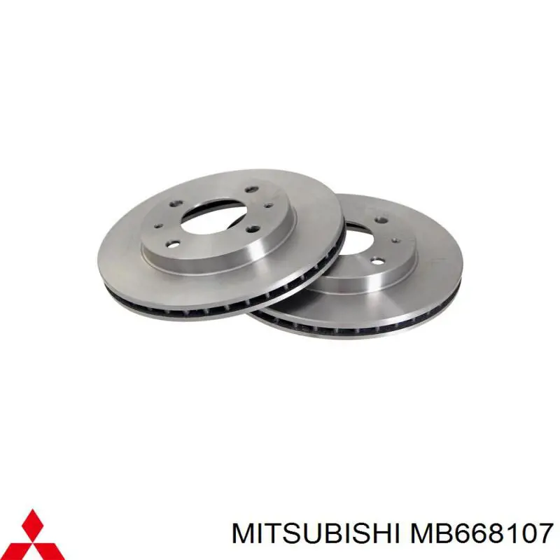 MB668107 Mitsubishi диск гальмівний передній