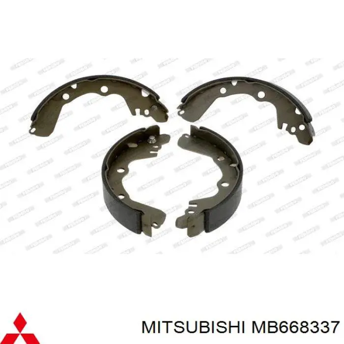 MB668337 Mitsubishi колодки гальмові задні, барабанні
