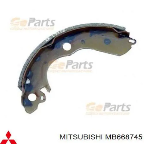 Колодки гальмові задні, барабанні MB668745 Mitsubishi