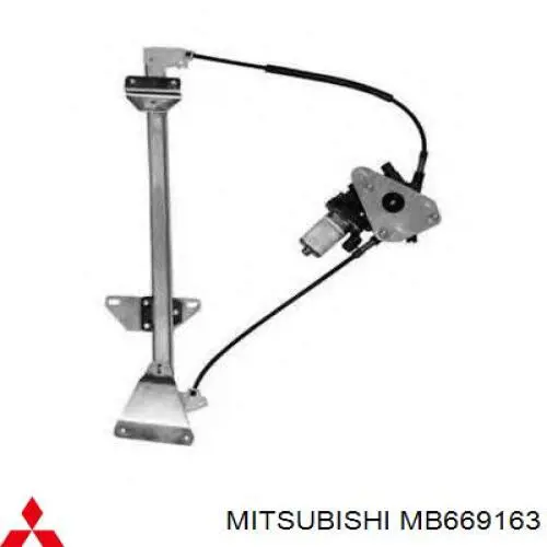 Купити MB669163 Mitsubishi Механізм стеклопідйомника водійських дверей