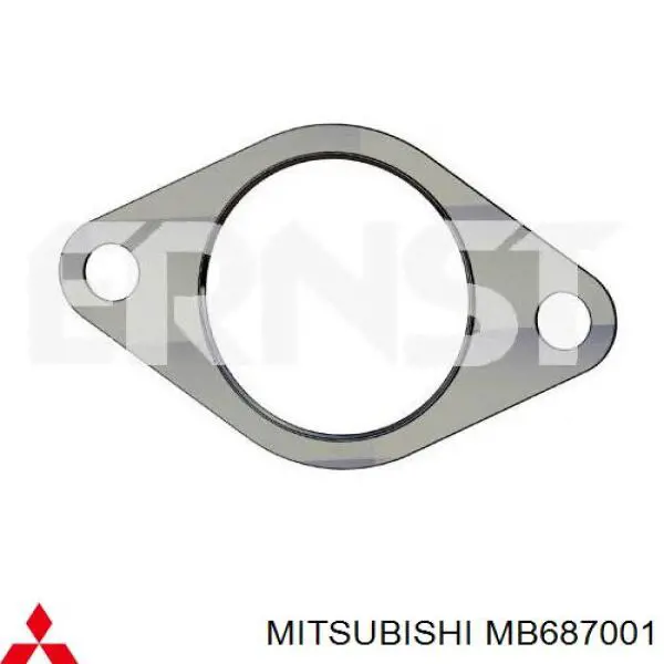 MB687001 Mitsubishi прокладка прийомної труби глушника