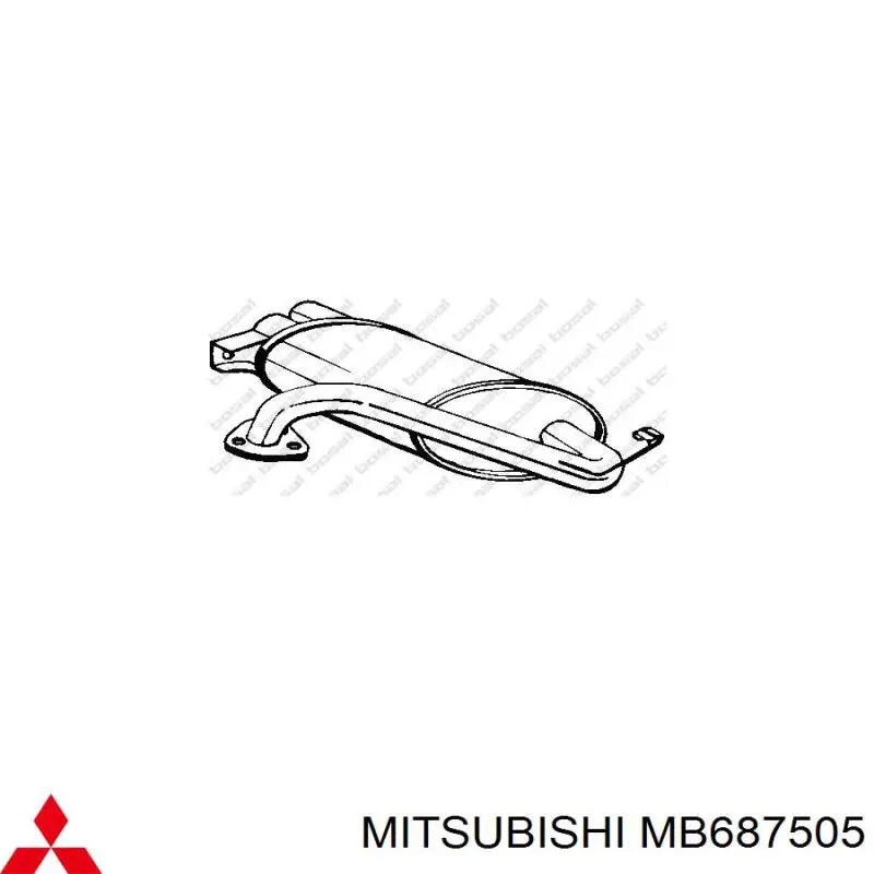 Купити MB687246 Mitsubishi Вихлоп
