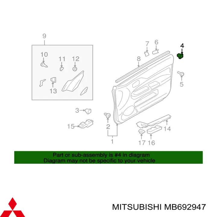 MB692947 Mitsubishi 