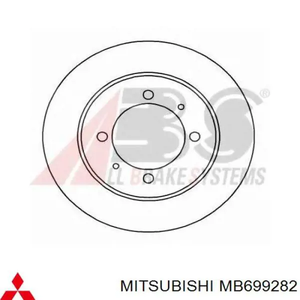 MB699282 Mitsubishi Гальмо дискове переднє