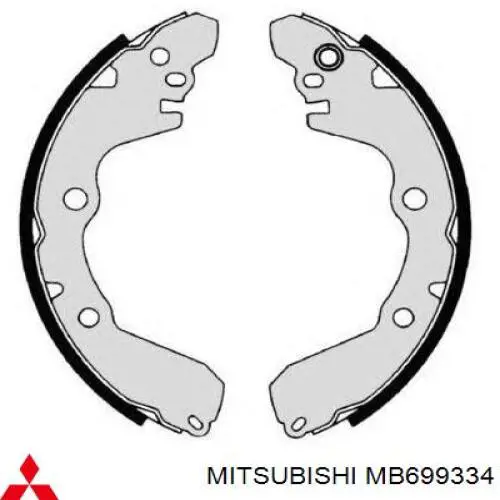 Гальма робочі задні ножні і гальмівні барабани Mitsubishi MB699334