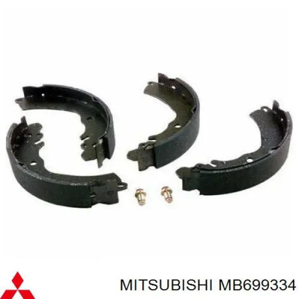 MB699334 Mitsubishi Колодки гальмівні задні, барабанні