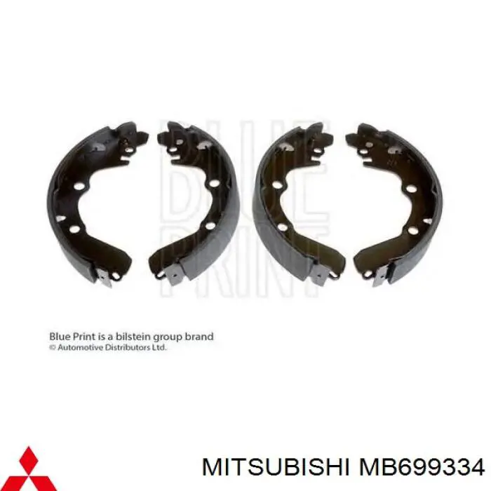 Купити MB699334 Mitsubishi Колодки гальмові задні, барабанні