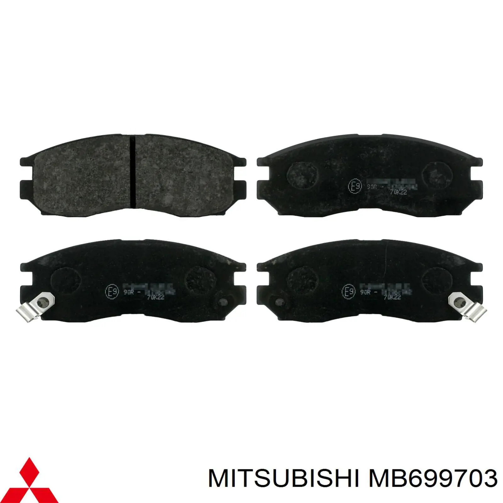 Гальмівні колодки Mitsubishi MB699703 ціна, від 18.79 USD