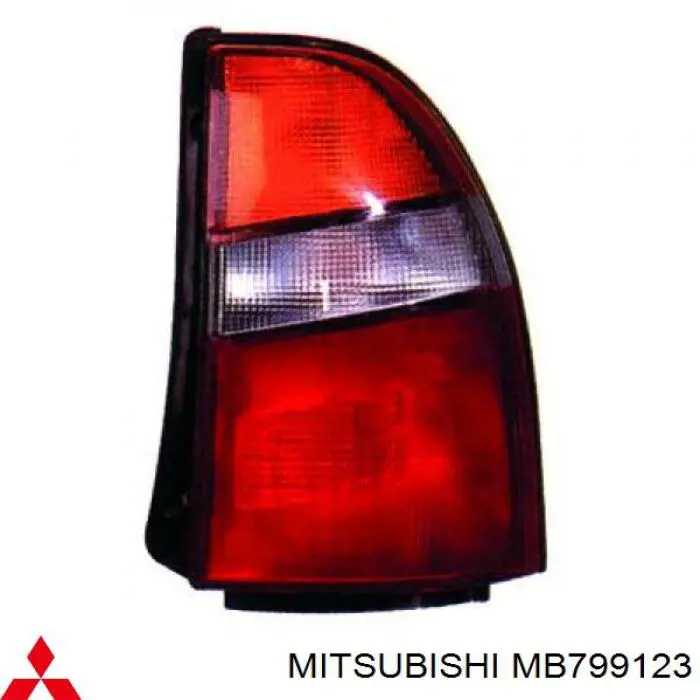 MB799123 Mitsubishi дзеркало заднього виду, праве