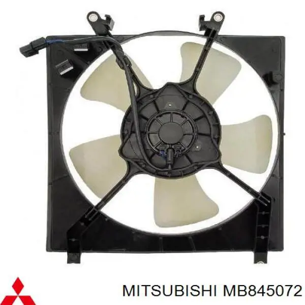MB845072 Mitsubishi дифузор радіатора охолодження, в зборі з двигуном і крильчаткою