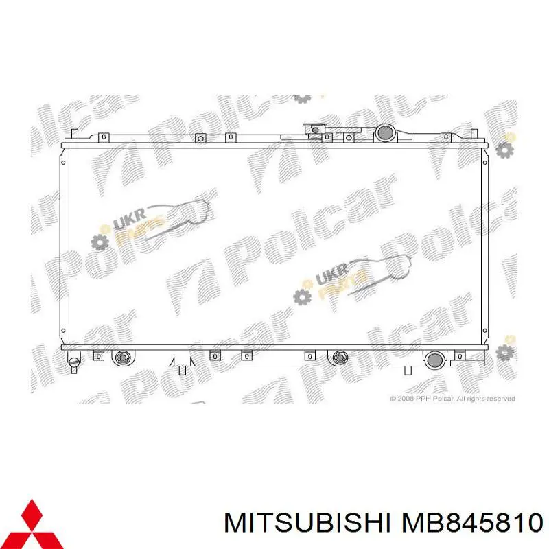 Радіатор охолодження двигуна MB845810 Mitsubishi