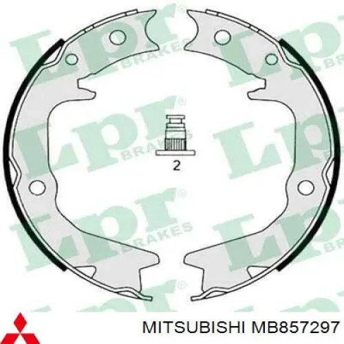 MB857297 Mitsubishi колодки гальмові задні, дискові