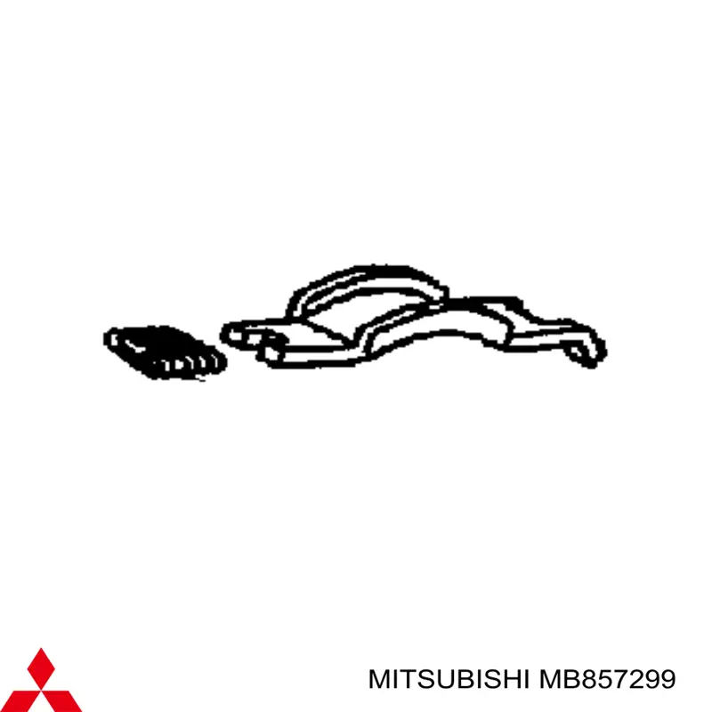 MB857299 Mitsubishi пружина притискна задніх барабанних колодок