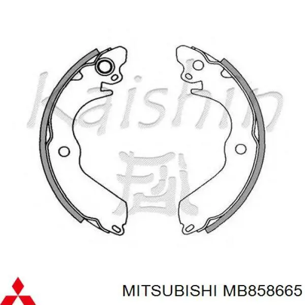 Колодки гальмові задні, барабанні MB858665 Mitsubishi