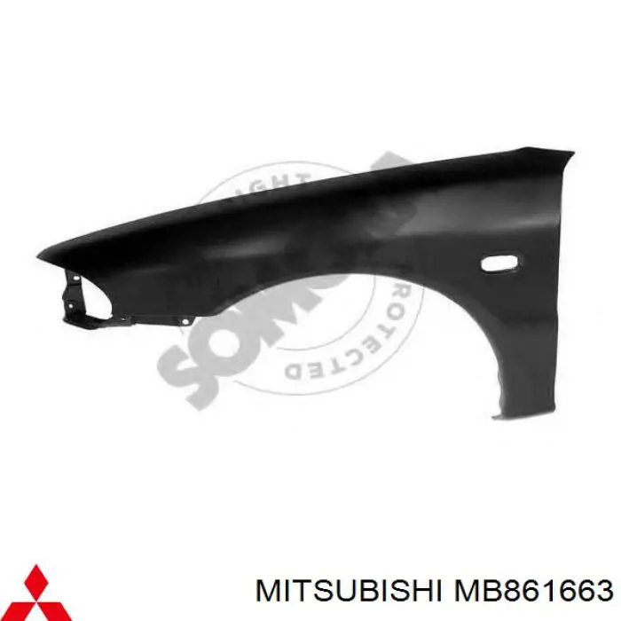 Крило переднє ліве MB861663 Mitsubishi