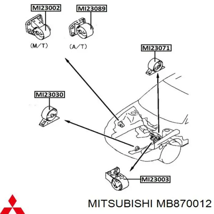 Подушка (опора) двигуна, задня Polcar S2252008 ціна, від 11.12 USD