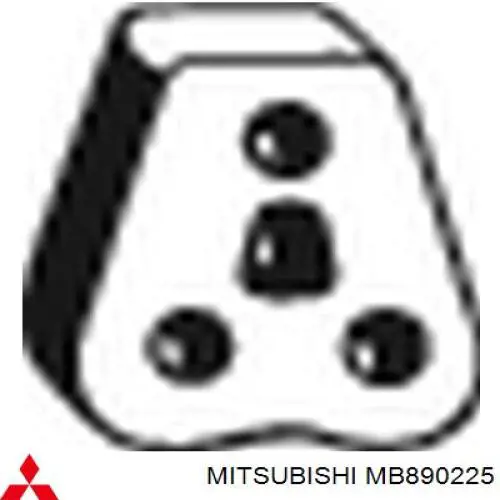 Подушка кріплення глушника 2868343021 Mitsubishi