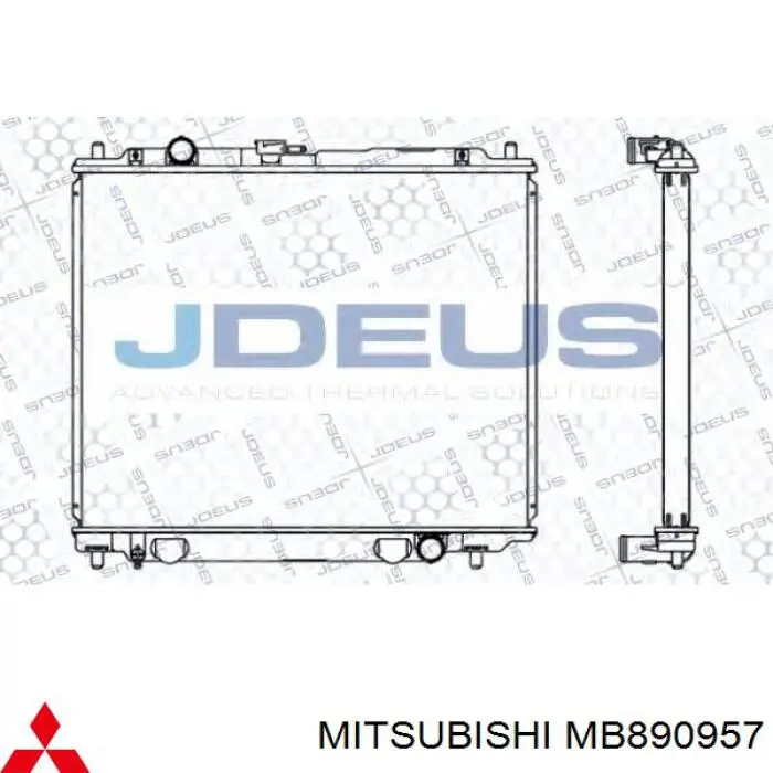 Радіатор MB890957 Mitsubishi