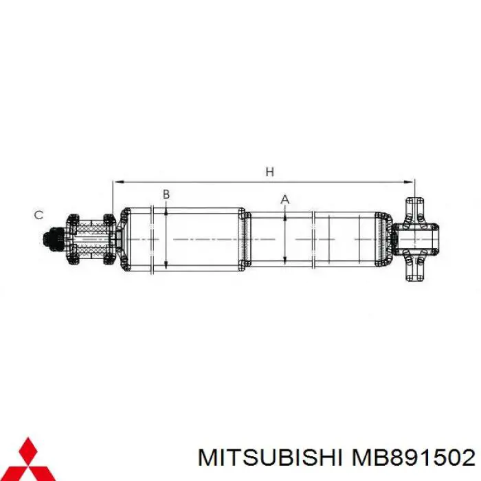Стойка амортизатора передняя Mitsubishi MB891502 ціна, від 32.34 USD